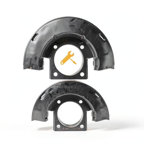 Treloxia Front Brake Dust Shield for Chevy Silverado-4