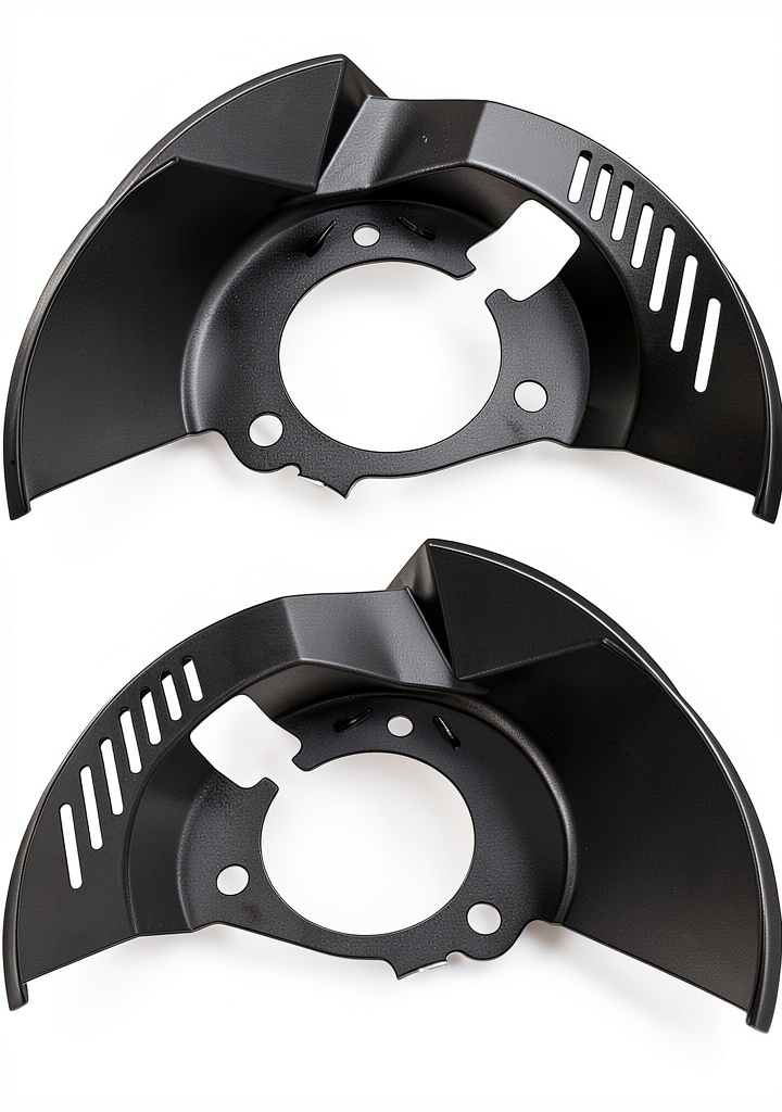 Brake dust shields in action