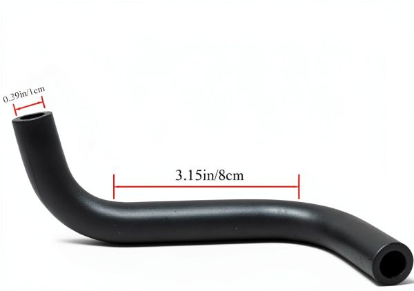 LXROAR01 PCV Blow By Hose Black Synthetic Rubber-1