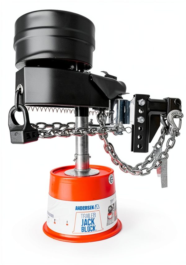 Andersen Hitches Jack Block RV Trailer Jack 8000lb Red Heavy Duty-7