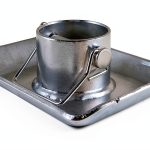 CURT Trailer Jack Foot 28272 Clear Zinc 2000lb Capacity-0