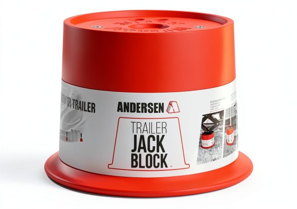 Andersen Hitches Jack Block RV Trailer Jack 8000lb Red Heavy Duty-1