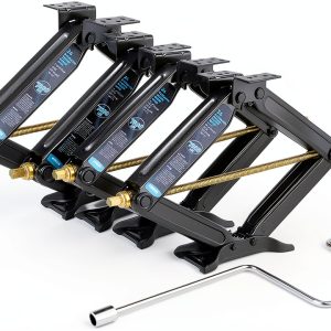 Kohree RV Scissor Jack 7500lb Heavy Duty Steel 2 Pack 24in Lift-0