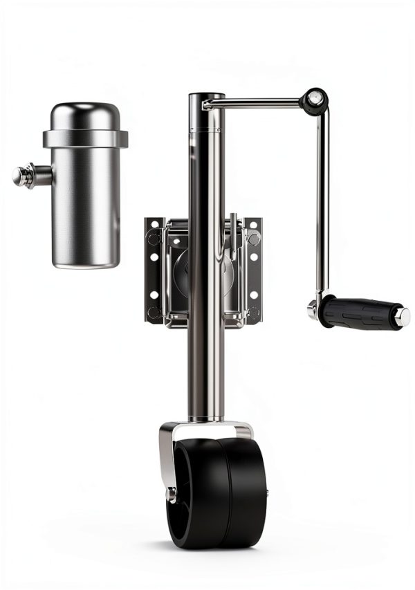 Trailer Jack YOMILINK 2000lb Silver Tongue Jack Model YM TJW 2000-4