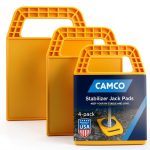Camco Stabilizing Jack Pads Pack of 4 UV Resistant Resin RV Base-0