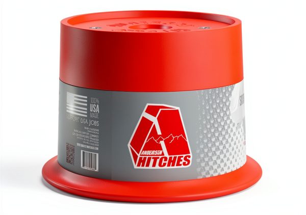 Andersen Hitches Jack Block RV Trailer Jack 8000lb Red Heavy Duty-0