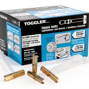 Toggle Anchor BM5 TOGGLER Alloy 3/8" to 2-1/2" Grip Pack of 50-0