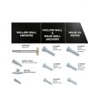 TOGGLER Alligator AF8 Flanged Anchor with Screws, Polypropylene, Made in US, for #8 to #14 Fastener Sizes (Pack of 20)-8