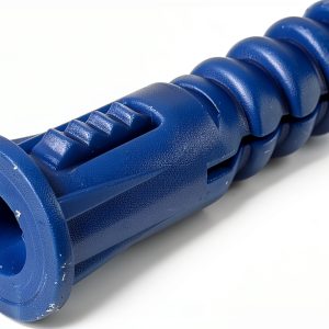 Hillman 370329 Ribbed Plastic Anchor, 8-10-12 X 1-1/4-Inch, Blue, 100 Count (Pack of 1)-0