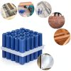 100 Pcs Blue Plastic Anchors for Concrete 5/16" x 1-1/2" #14 Screw or-4
