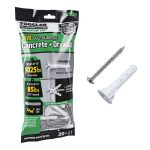 TOGGLER Alligator AF8 Flanged Anchor with Screws, Polypropylene, Made in US, for #8 to #14 Fastener Sizes (Pack of 20)-0