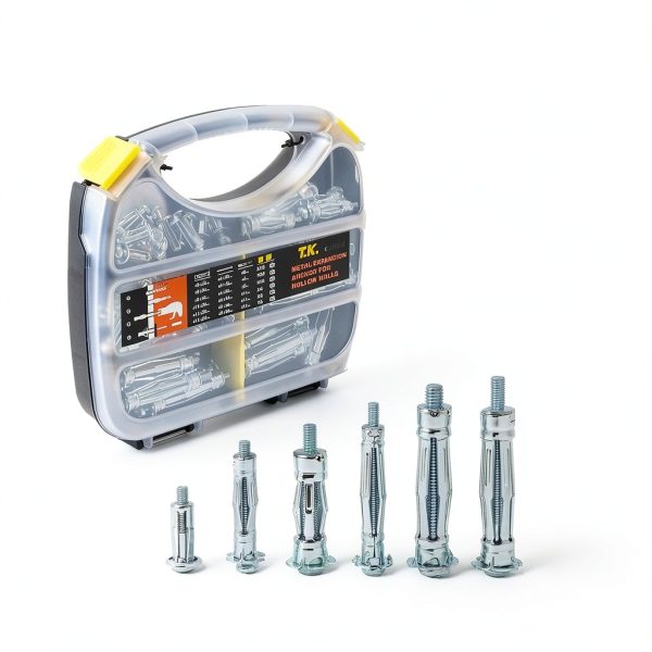 Molly Bolt Zinc Plated Steel Set T K Excellent 68 Piece Anchor Kit-0