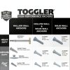 TOGGLER Alligator AF6 Flanged Anchor Made in USA for #6-#12 Screws-8