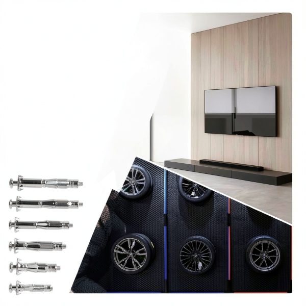 Molly Bolts by LIBRATON Heavy‑Duty Hollow Wall Anchor Kit 30pcs 6-6