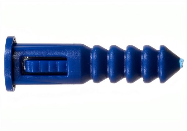 Hillman 370329 Ribbed Plastic Anchor, 8-10-12 X 1-1/4-Inch, Blue, 100 Count (Pack of 1)-1
