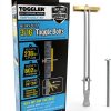 TOGGLER SNAPTOGGLE Heavy-Duty Drywall Toggle Bolt – 3/16"-24 UNC Zinc-Plated Anchor for Hollow Walls, Plaster & Tile – Holds 238 lbs in 1/2" Drywall, Easy Install – 2 Pack (Bolts Included)-0