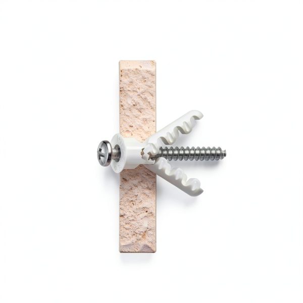 TOGGLER Alligator AF8 Flanged Anchor with Screws, Polypropylene, Made in US, for #8 to #14 Fastener Sizes (Pack of 20)-5